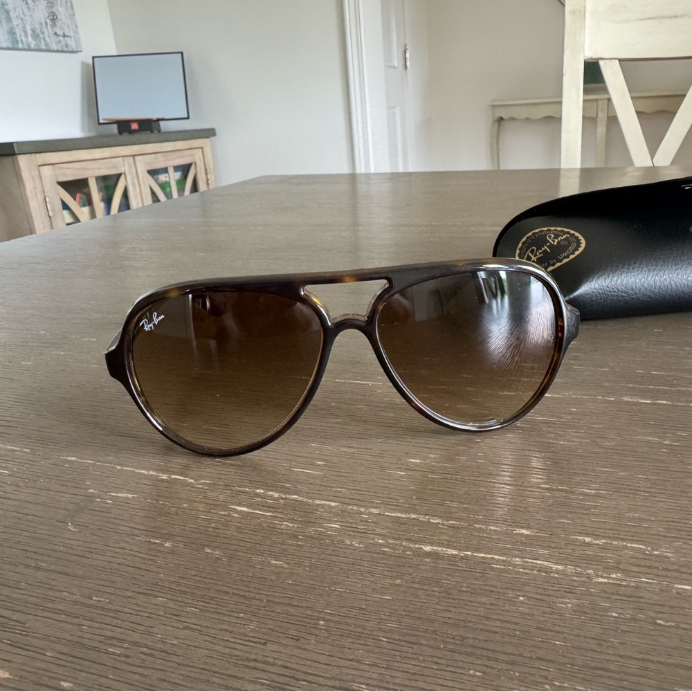 Ray-Ban Dark Brown Aviator Sunglasses